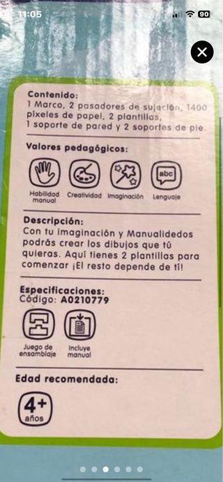Juego Papel Pixel Vehículos 1400 Piezas Nuevo