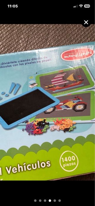 Juego Papel Pixel Vehículos 1400 Piezas Nuevo