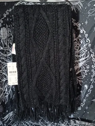 Bufanda unisex CAMAIEU negra