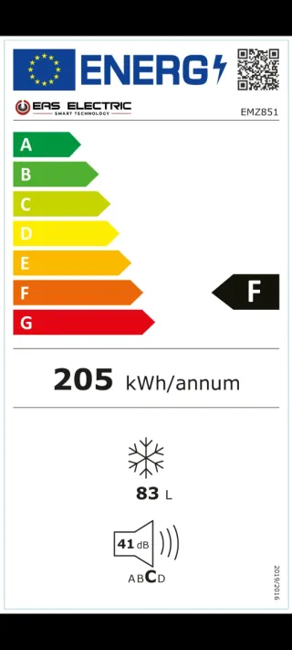 Congelador bajo encimera EAS ELECTRIC 