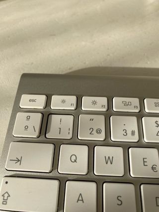 Teclado Apple Plata/Blanco Roto