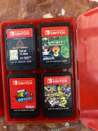 Juegos Nintendo Switch - Estuche Rojo