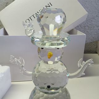 Ottaviani Scultura Vetro Pupazzo Neve