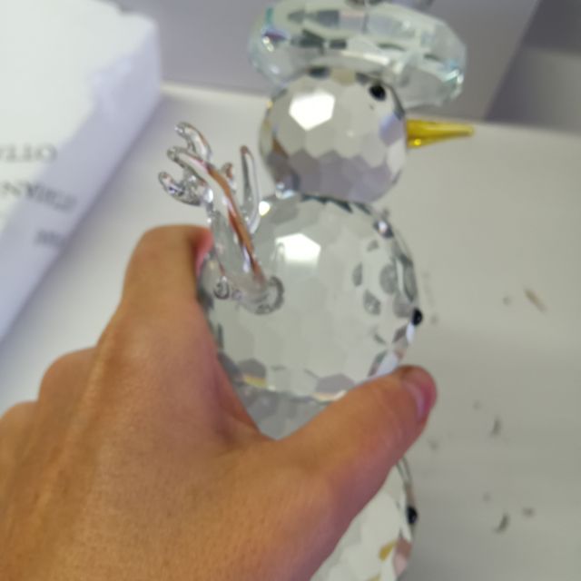 Ottaviani Scultura Vetro Pupazzo Neve