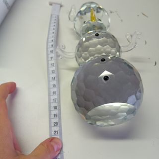 Ottaviani Scultura Vetro Pupazzo Neve