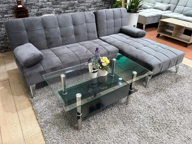 Sofá Chaise Longue Gris