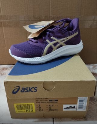 Zapatillas Asics Niña Morado/Dorado Talla 33.5