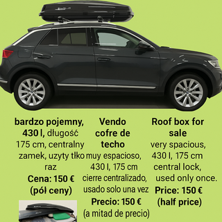 Cofre de techo 430L 175cm