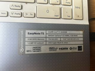 Packard Bell Core i7 , Nvidia geforce 750GB HDD