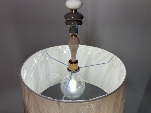 Lampadario ceramica e paralume