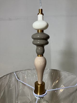 Lampadario ceramica e paralume