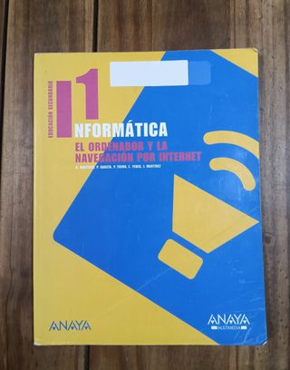 Libro de texto de Informática, nivel ESO