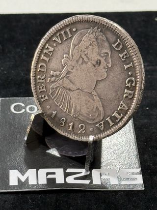 4 Reales Fernando VII 1812 Chile Busto Carlos IV