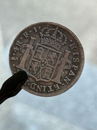 4 Reales Fernando VII 1812 Chile Busto Carlos IV