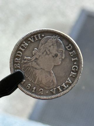 4 Reales Fernando VII 1812 Chile Busto Carlos IV