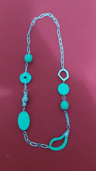 Collana Handmade Legno Verde