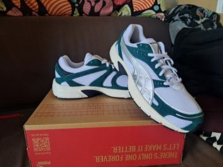 Zapatillas Puma C25K Verde y Blanco