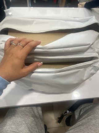 Borsone palestra Freddy bianco con strass