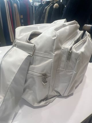 Borsone palestra Freddy bianco con strass