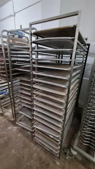 Carro Industrial Bandejas 80x46 Acero Inoxidable