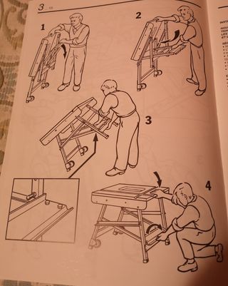 Mesa de trabajo y para sierras a estrenar