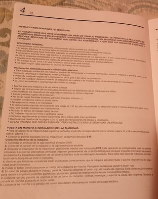 Mesa de trabajo y para sierras a estrenar