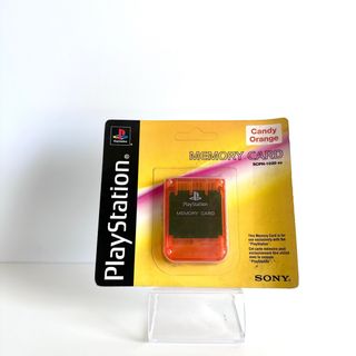 Playstation 1 Memory Card Saled Candy Orange
