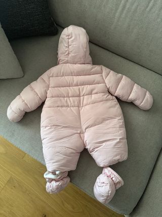 Tuta invernale bimba rosa con fiocchi