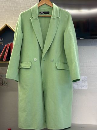 Abrigo Zara Verde agua
