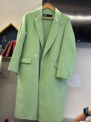Abrigo Zara Verde agua