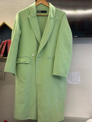 Abrigo Zara Verde agua