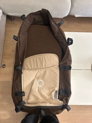 Capazo Bugaboo Camaleón Marrón y beig con colchon