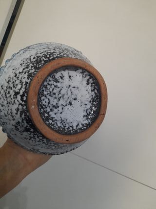 Vaso Ceramica Vintage Decorato