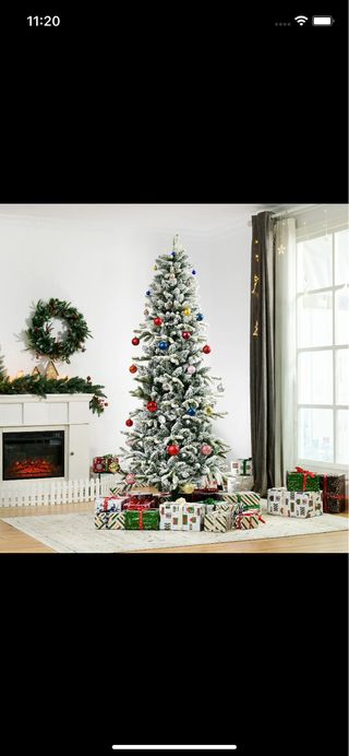 Árbol de Navidad Nevado 2.10m