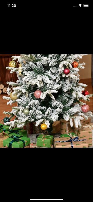 Árbol de Navidad Nevado 2.10m