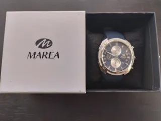 Reloj Marea Cronógrafo Azul y Plateado