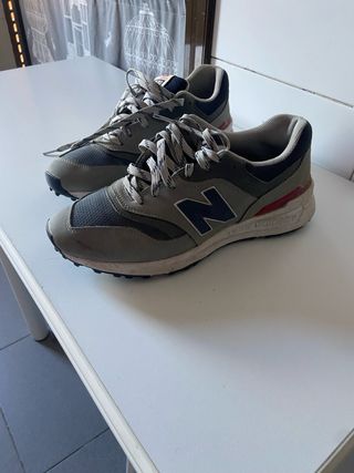 Zapatillas New Balance Gris y Azul