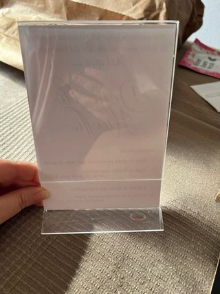 Cartel libro de firmas huellas 