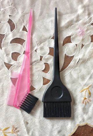 Set tintura capelli rosa e giallo