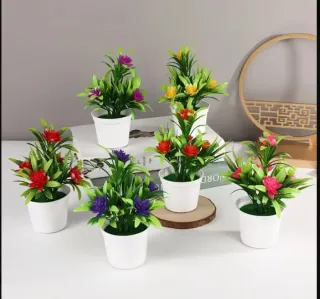 Plantas artificiales decorativas (6 unidades)