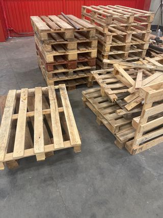 Palets de madera para transporte y almacenamiento