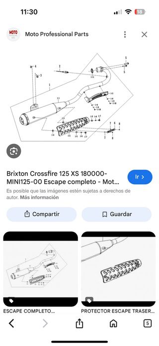Escape Completo Brixton Crossfire 125 XS