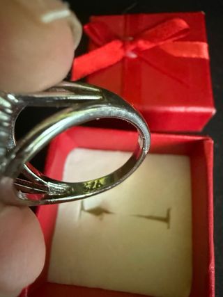 Anillo Plata y Granate engastados