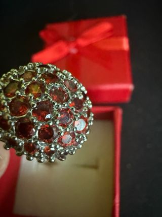 Anillo Plata y Granate engastados