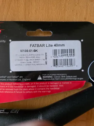 Manillar Renthal Fatbar Lite 760 40mm