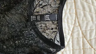 Vestido negro con encaje