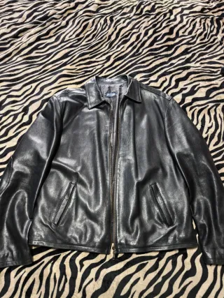 Giacca in pelle nera