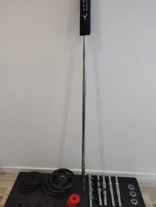 Material de gimnasio: Mancuernas, discos y más