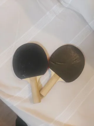 2 Raquetas de Ping Pong Rojas