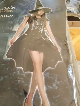 Disfraz Bruja Negra Talla S Halloween